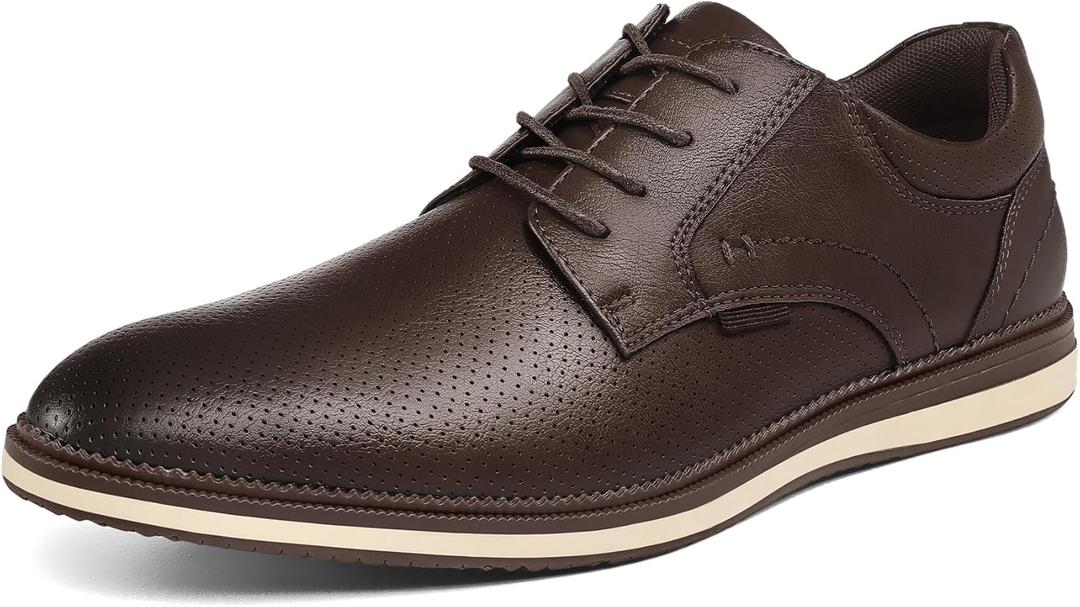 Men's Casual Dress Oxfords Shoes Lace-Up Business Casual Sneakers, Size 12