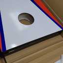 Amazon Basics Cornhole Set, Blue/Red