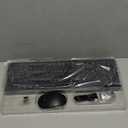 Wireless Keyboard and Mouse Combo, RGB Backlit, Rechargeable & Light Up Letters, FullSize, Soft Typing, Sleep Mode, 2.4GHz Quiet Keyboard Set for Mac, Windows, Laptop, PC, Trueque (Black)