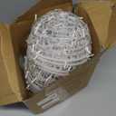 Christmas String Outdoors,4 Pack 7.98" Sphere Lights,Ball Tree Garden Globe Lights for Home, Party, Christmas, Porch Patio,Wedding, Garden,Tree Decoration with Plug (Warm White)