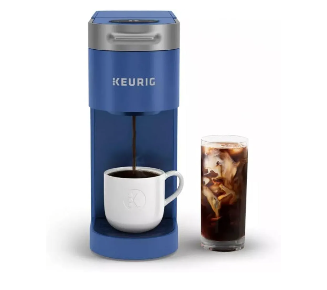 Keurig K-Slim + ICED Single Serve Coffee Maker, Brews 8 to 12oz. Cups, Blue