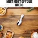 Unomor Stainless Steel Tea Scoop Short Handle Dessert Spoon for Coffee Sugar Spices Kitchen Use Compact and Dishwasher Safe (1pcsx3pcs)