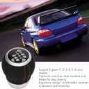 Manual Gear Shift Knob 6 Speed Gear Shift Knob Manual Shifter Head Automotive Body Parts Replacement for (Black Top)