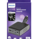 Philips Direct Plug Power Inverter 1 AC Outlet 1 USB-A 1 USB-C 100W