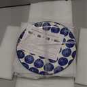 Selamica 8 inch Porcelain Dinner Plates, Large Size Serving Plate for Salad, Pancakes, Steak, Set of 6, Vintage Blue