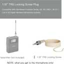 J K Low Profile Light-Weight Headset Headworn Earhook Microphone MIC-J S90 Compatible with Sennheiser Wireless System