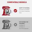 Flex Edge Beater for KitchenAid 4.5/5 Qt Tilt-Head Mixer Flexible Silicone Edge kitchen aid paddle attachments, Auto-Scrape Bowl Scraper, For Kitchen Aid Accessories and Attachments (Gray)