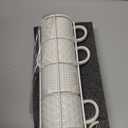 LE TAUCI Stackable Coffee Mugs Set with Stand, Ceramic Espresso Cups for Au Lait, Cappuccino,Latte,Cafe,Mocha,Tea, Suit For Housewarming Wedding- 8 oz, Set of 4,Arctic white