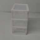 Gonice 3 Drawer Storage Organizer, White Plastic Drawer Storage, Small Desktop Organizer for Home, Office