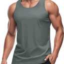 Men's UPF 50+ Tank Top Gym Workout Sleeveless Muscle Shirts Sun Protection Cut Off Shirts Summer Sleeveless T Shirt Medium