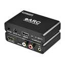 eARC Audio Extractor HDMI ARC Audio Converter eARC to HDMI Audio Optical/SPDIF RCA L/R 3.5mm Jack Digital to Analog Adapter