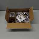 VOHO Brown Candlestick Holders Set of 6, Old Fashioned Candle Sticks Holder Decor for Daily Room/Halloween/Thanksgiving Party, Double Side Taper Candle Holders for Candlesticks/Tealight Candles(Brown)