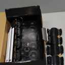 Conair Hot Rollers for Long, Medium & Short Hair, 12 Jumbo 1 " Heated Hair Rollers with Clips, Hot Curlers for Women, Volume & Curls, Black