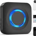 WIFI Wireless Doorbell Chime Compatible with Ring, Nest, Blink Video Doorbells, Smart Indoor Doorbell Receiver with LED Flash Alert for Home Security (1 Pack)