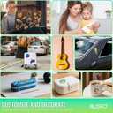 Printable Vinyl Sticker Paper - 50 Sheets 8.5x11 Sticker Paper for Inkjet Printer, Quick-Drying, Waterproof, Vivid Colors & Tear-Resistant, Easy to Cut, Cricut Compatible, DIY Sticker & Labels