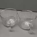 Bodum 15oz Double Wall Latte Mug, High-Heat Borosilicate Glass, Set of 2, Clear