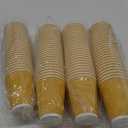 100 Pack 12 oz Disposable Coffee Cups, Insulated Ripple Wall Paper Coffee Cups 12oz, To Go Cup for Espresso, Hot Beverage Drinks
