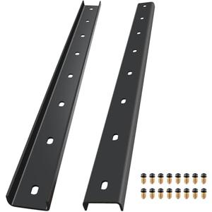 Sanbege 2 Pack C Channel Steel with Bolts, 30" Long x 1/2" Leg Support Bracing, Hidden Metal Brackets for Live Edge Table Top, Slab Furniture, Woodworking (Black) Sanbege 2 Pack C Channel Steel with Bolts, 30" Long x 1/2" Leg Support Bracing, Hidden Metal Brackets for Live Edge Table Top, Slab Furniture, Woodworking (Black)