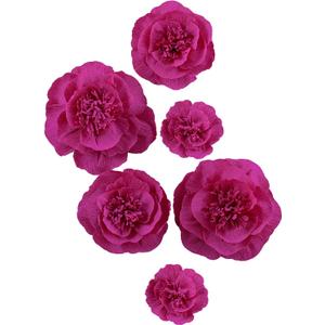 Letjolt Paper Flowers Decoration for Wall 3D Artificial Flowers for Wedding Backdrop Home Decor Baby Shower Bridal Shower Nursery Wall (Rose Set 6)