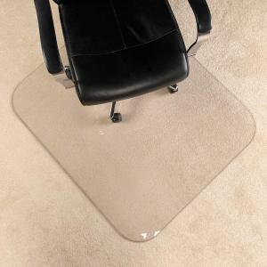 [UpgradedVersion] Crystal Clear 1/5" Thick 47" x 40" Heavy Duty Hard Chair Mat, Can be Used on Carpet or Hard Floor