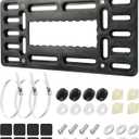 bylikeho License Plate Holder,Front License Plate Holder,Car Accessories License Plate Bracket,Car Plate Holder,License Plate Covers with Anti Theft Stainless Steel Screw Bolt Caps,Fit Car