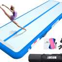 AWSUM Inflatable Air Gymnastics Mat 10ft Training mat 4 inches Thick Tumbling Mat With Electric Pump for Home/Gym/Outdoor    
