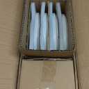 AmorArc Stoneware Dinnerware Sets for 4,Reactive Ceramic Plates and Bowls Set,Highly Chip and Crack Resistant | Dishwasher & Microwave Safe | Round Dishes Set Service for 4 (12pc) (Speckled Matte White)