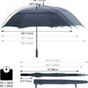 G4Free 47/54/62/68/72 Inch Automatic Open Golf Umbrella Oversize Extra Large Double Canopy Vented Windproof Waterproof Stick Umbrellas