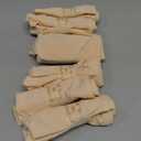 coskefy Women's Underwear Cotton Hipster Panties Low Rise Briefs Soft Strench Breathable Ladies Bikini Underwear 6 Pack (X-Large, Beige)