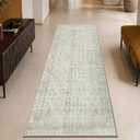 Keen Home Design 30"x84" Rug - Machine Washable Runner Rug with Non-Slip Backing, Ideal for Hallway, Entryway, Kitchen, Laundry Room - Vintage, Easy Clean, Durable, Low Pile Rug - (2'6" x 7')