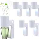 ROSSEX 6 PCS Wall Fragrance Plug in with Night Light and Oil Diffuser Plug with Upgraded Fragrance Concentration Control, Compatible with Bath and Body Works WallFower for Home, White