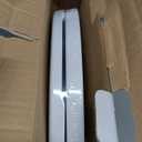 Round Toilet Seat, Standard 16.5 Slow/Soft Close Round Toilet Seat for Round Toilets, No-Slam Quiet-Close Lid, Easy-to-Install, White, Durable Never-Loosen Design