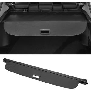 Motoforti Car Trunk Retractable Cargo Cover for BMW X3 2011-2017 Rear Trunk Parcel Shelf Luggage Security Shield Shade, Canvas, Carbon Fiber Black