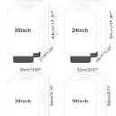 Clear Luggage Cover for 30 inch Suitcase Tsa Approved Thicken PVC Plastic Suitcase Protector Cover for Baggage Travel Waterproof.