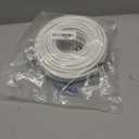 G-PLUG 75FT RG6 Coaxial Cable Connectors Set - High-Speed Internet, Broadband and Digital TV Aerial, Satellite Sky Cable Extension- Weather-Sealed Double Rubber O-Ring and Compression Connectors White