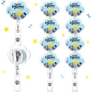 Nurse Badge Reel Bulk, Nurse Appreciation Gifts for Coworkers, Retractable ID Holder for Nurses Week, Cute Healthcare Worker Gifts for Hospital Staff
