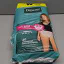 Depend Fresh Protection Adult Diapers, Incontinence & Postpartum Bladder Leak Underwear for Women, Disposable, Maximum, Medium, Blush, 30 Count, 