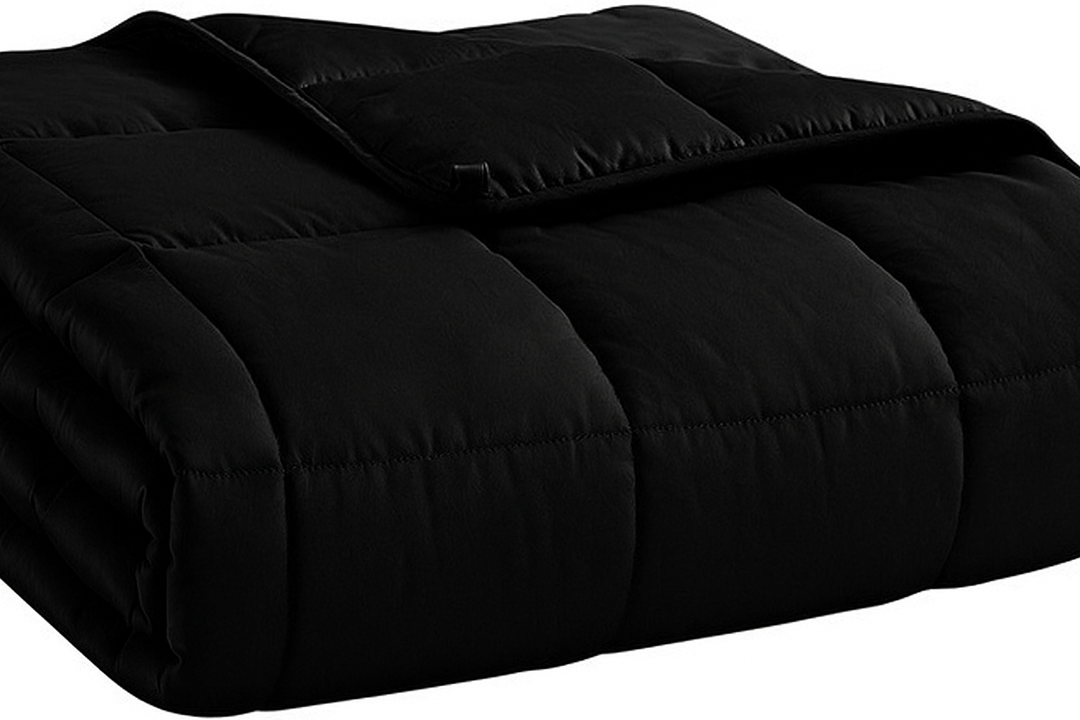 Weighted Blanket for Adults- Dark Grey, 48"x72", 15lbs, Twin Full Size Heavy Throw Blanket, Cooling, Breathable, Microfiber with Glass Beads, Big, Washable, All-Season