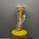 Eagle 1205 Galvanized Steel Poly Tube Cigarette Butt Receptacle, 5 Gallon Capacity, 40" Height, 12" Diameter, Yellow