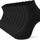 Irisbear Ankle Socks for Women, Cotton Gym Socks Thin Running Socks 5 Pairs