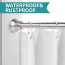 Chrsouly Tension Shower Curtain Rod, 1" Diameter 27-73 Inches Adjustable Shower Rod No Drill, Heavy Duty No Rust Shower Curtain Rods Spring Tension for Bathroom, Shower Stall, Nickel