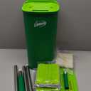 Libman Rinse 'n Wring Mop and Bucket System | Microfiber Floor Mop | Hardwood Floor Cleaner | Wet & Dry Mop | Clean & Dirty Water Chambers | Power Blades | 4 Total Microfiber Pads
