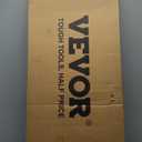 VEVOR Folding Shopping Cart, Jumbo Grocery Utility Cart with Double Baskets, 360 Swivel Wheels, 110 LBS Large Capacity Heavy Duty for Laundry, Shopping, Grocery, Luggage, Black