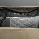 Coverado Car Seat Covers Full Set, Seat Covers for Cars, Front Seat Covers and Back Seat Cover Waterproof Leather Automotive Seat Cover, Universal Car Interior Protectors for Most Cars Light_Gray