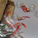 STOBAZA 10 Pack Round Bulb Shape Plastic Bottles Lids Juice Storage Milk Bottle Leakproof Design (7.20X6.00X6.00CM, Golden)