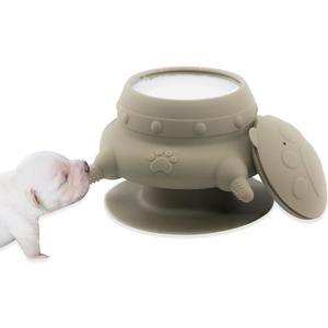 Puppy Bottles for Nursing,Puppy Milk feeders for Multiple Puppies Nipple,Puppy Feeder Milk Bowl,Feeder Bowl for Kittens,Grey