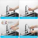1080 Swivel Faucet Extender, Heavy Duty Rotating Sink Extension, Universal Swivel Multifunctional Robotic Arm, Rotating Splash Filter Extension Faucet Aerator for Kitchen Bathroom-2 Pcs