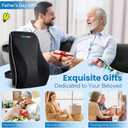 Lumbar Support Pillow for Office Chair Car, Gaming Chair Lower Back Pain Relief Memory Foam Cushion with Greeting Card,3D Mesh Cover Ergonomic Back Rest, Birthday Gift for Dad, Stocking Stuffers, Full Back Gift Box-17'*16'*5'