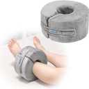 Zelen Foot Elevation Pillow Ankle Wedge Heel Elevator Cushion Foot Support Pillow Medical Ankle Cushion for Foot Pressure Bed Sore Ulcer Sleeping Leg Rest Elevated Support Foam (Medium, 1 PCS)