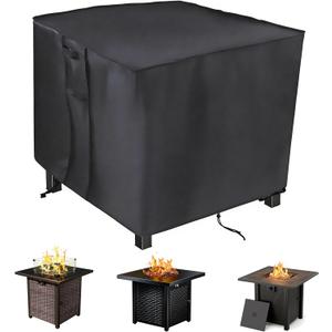 Saking Fire Pit Cover, 28 inch Firepit Covers Square Gas Fireplace Fire Pit Table Cover for Propane Fire Pit- 28 X 28 inch